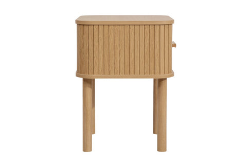 Axel 1 Drawer Fluted Bedside Oak